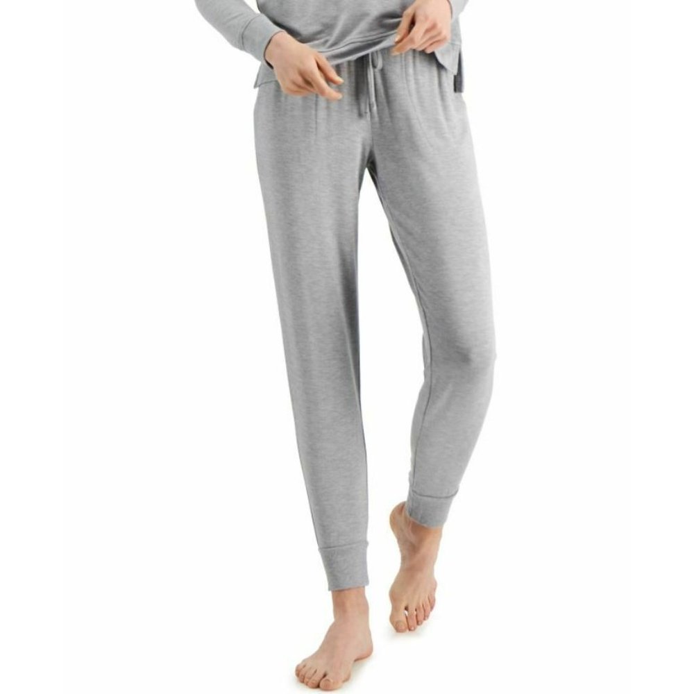 Alfani Women's Sz XS Ultra-Soft Jogger Drawstring Pajama Pants w/ Pockets Gray